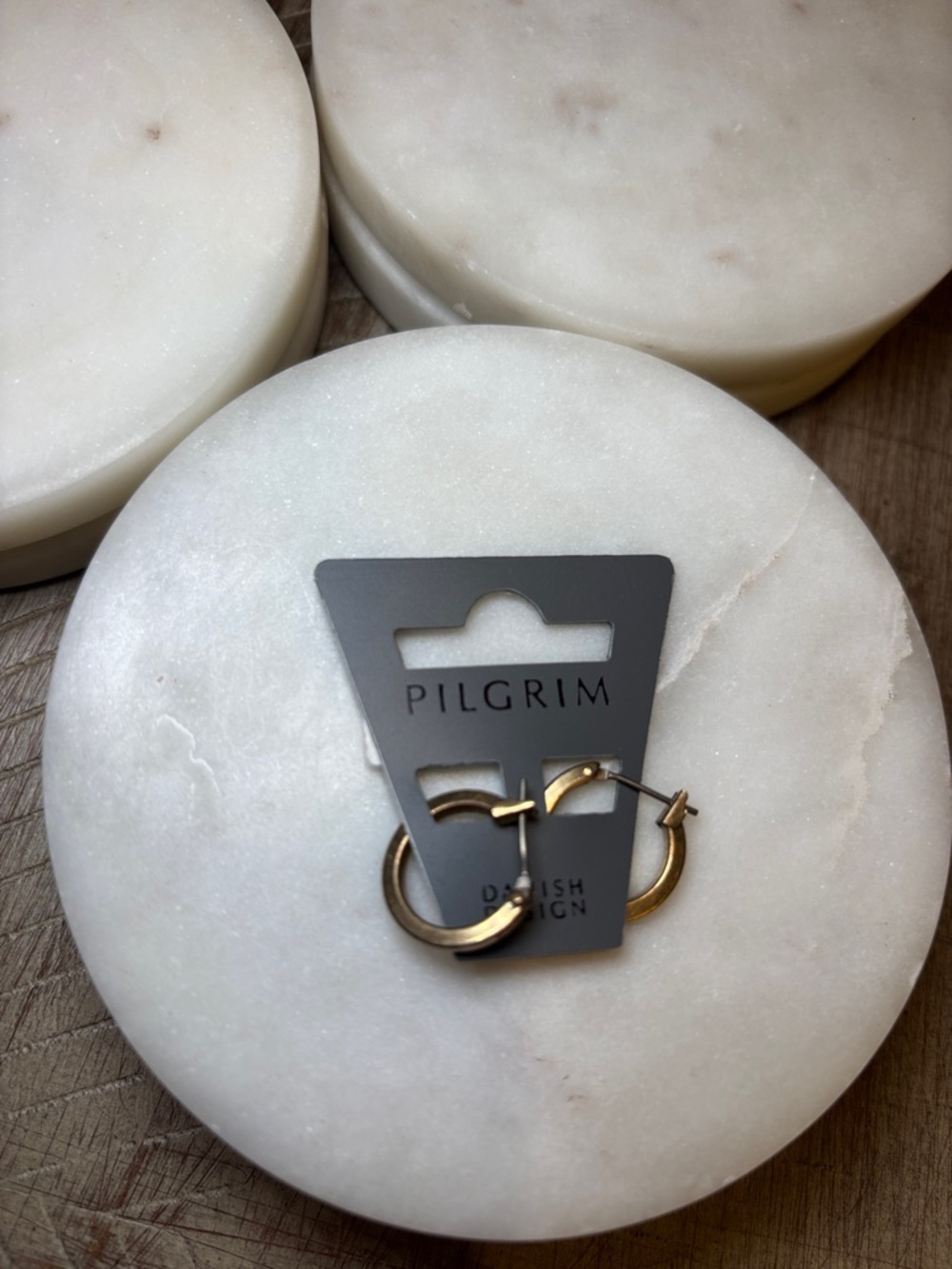 179 Pilgrim Small Gold Hoop Earrings